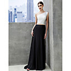 A-Line Color Block Prom Formal Evening Black Tie Gala Dress Bateau Neck Boat Neck Sleeveless Sweep / Brush Train Tulle Jersey with Pleats 2020