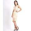 A-Line Elegant Vintage Party Wear Cocktail Party Dress V Neck Sleeveless Knee Length Spandex with Sequin Tassel 2020