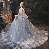 A-Line Floral Luxurious Prom Formal Evening Dress Jewel Neck Sleeveless Floor Length Lace with Embroidery 2020