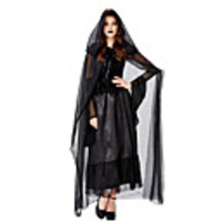 A-Line Little Black Dress Vintage Party Wear Prom Dress Jewel Neck Long Sleeve Ankle Length Tulle with Bow(s) Pleats 2020