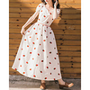 A-Line Maxi Boho Holiday Party Wear Dress V Neck Short Sleeve Ankle Length Cotton with Embroidery 2021 miniinthebox