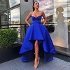 A-Line Minimalist Elegant Cocktail Party Prom Dress Off Shoulder Sleeveless Asymmetrical Satin with Sleek Pleats 2020 miniinthebox