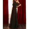 A-Line Minimalist Elegant Wedding Guest Formal Evening Dress Halter Neck Sleeveless Sweep / Brush Train Chiffon with Pleats 2020