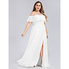 A-Line Plus Size White Holiday Valentine