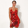 A-Line Sexy Sparkle Party Wear Cocktail Party Dress Spaghetti Strap Sleeveless Short / Mini Sequined with Sequin 2020
