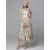 A-Line White Floral Holiday Cocktail Party Valentine