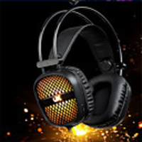 A2 3.5mm Stereo Wired Gaming Headphones With Microphone Game Headset Over Computer Gamer Listening To Music Learning See Movie