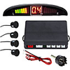 A43 Car Auto Vehicle Reverse Backup Radar System with 4 Parking Sensors Distance Detection LED Distance Display Sound Warning buzzing