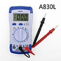 A830L LCD Digital Multimeter DC AC Voltage Diode Freguency Multifunction Volt Tester Test Current Voltmeter Ammeter Meter Gauge