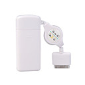 AA Battery Emergency Charger for iPod Nano/Video/Touch/iPhone (White)