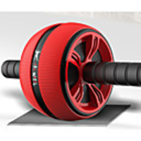 Ab Wheel Roller Abdominal Workout Equipment with Knee Pads Anti Slip Durable Mute Core Training Muscular Bodyweight Training Weight Loss TPR PP for Home Workout Gym Exercise Fitness Waist Leg
