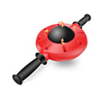 Ab Wheel Roller PPABS Anti Slip Durable 360 Degree Spin Core Stability Fat Burner Training Exercise Fitness Gym Workout Workout For Waist Back Abdomen Outdoor Home Office