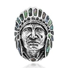 abalone shell native american style. 925 sterling silver ring (7)