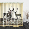 Abandoned Brick wall Print Waterproof Fabric Shower Curtain for Bathroom Home Decor Covered Bathtub Curtains Liner Includes with Hooks