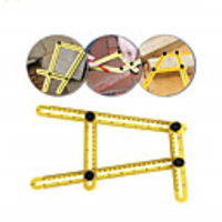 ABS Plastic Movable Four-fold Ruler Can Be Any Angle Metric And Inch Scale Multi-function High-precision Measuring Ruler.