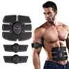 Abs Stimulator Abdominal Toning Belt EMS Abs Trainer Silicon Electronic Muscle Toner Wireless Weight Loss Ultimate Training Muscle Building Exercise Fitness Gym Workout For Men Women Leg Abdomen