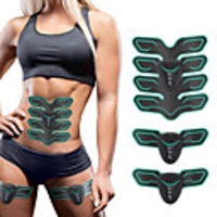 Abs Stimulator Abdominal Toning Belt EMS Abs Trainer Silicone ABS Electronic Muscle Toner Wireless Weight Loss Ultimate Training Fitness Gym Workout Bodybuilding For Men Women Abdomen Home Office