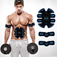 Abs Stimulator Abdominal Toning Belt EMS Abs Trainer Sports Silicon PU (Polyurethane) ABS Resin Exercise Fitness Gym Workout Smart Electronic Muscle Toner Muscle Toning Tummy Fat Burner For Men