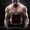 Abs Stimulator Abdominal Toning Belt EMS Abs Trainer Sports Silicon PU (Polyurethane) ABS Resin Exercise Fitness Gym Workout Smart Electronic Muscle Toner Muscle Toning Tummy Fat Burner For Men