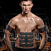 Abs Stimulator Abdominal Toning Belt EMS Abs Trainer Sports Silicon PU (Polyurethane) ABS Resin Exercise Fitness Gym Workout Smart Electronic Muscle Toner Muscle Toning Tummy Fat Burner For Men