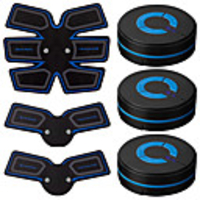 Abs Stimulator Abdominal Toning Belt EMS Abs Trainer Sports Silicon PU (Polyurethane) ABS Resin Exercise Fitness Gym Workout Smart Electronic Muscle Toner Muscle Toning Tummy Fat Burner For Men