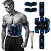 Abs Stimulator Abdominal Toning Belt EMS Abs Trainer Sports Silicon PU(Polyurethane) Exercise Fitness Gym Workout Smart Electronic Muscle Toner Muscle Toning Tummy Fat Burner For Men Women