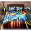 Abstract Art 3-Piece Duvet Cover Set Hotel Bedding Sets Comforter Cover with Soft Lightweight Microfiber,  Include 1 Duvet Cover,  2 Pillowcases for Double/Queen/King(1 Pillowcase for Twin/Single)