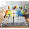 abstract art 3-piece duvet cover set hotel bedding sets comforter cover with soft lightweight microfiber,  include 1 duvet cover,  2 pillowcases for double/queen/king(1 pillowcase for twin/single)