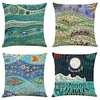 Abstract Double Side Cushion Cover 4PC Soft Decorative Square Throw Pillow Cover Cushion Case Pillowcase for Bedroom Livingroom Superior Quality Machine Washable Indoor Cushion for Sofa Couch Bed Chair miniinthebox