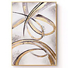 Abstract Gold Foil Line Art Paintings 100% Hand painted Acrylic Canvas Modern Wall Decor Art Home Wall Decor Oil Painting Rolled Without Frame