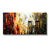 Abstract Oil Paintig Style Art Print without Stretched Frame