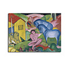 Abstract Oil Paintig Style Art Print without Stretched Frame