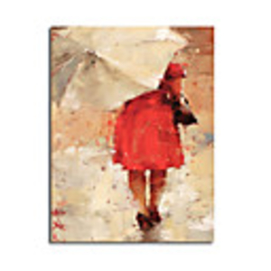 Abstract Oil Paintig Style Art Print without Stretched Frame