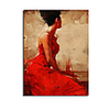Abstract Oil Paintig Style Art Print without Stretched Frame