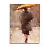 Abstract Oil Paintig Style Art Print without Stretched Frame