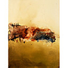 Abstract Oil Paintig Style Art Print without Stretched Frame