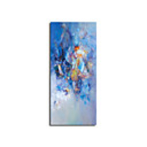 Abstract Oil Painting Style Art Print without Stretched Frame