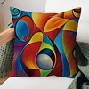 Abstract Print Cushion Cover Soft Decorative Square Throw Pillow Cover Cushion Case Pillowcase for Bedroom Livingroom Superior Quality Machine Washable Outdoor Cushion for Sofa Couch Bed Chair miniinthebox