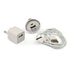 AC/Car Power Adapters USB Data Cable Charger Set for iPhone 4/3GS (100~240V/EU Plug)