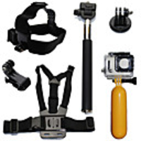 Accessory Kit For Gopro Floating Hand Grip Waterproof Floating 6 pcs 1039 Action Camera Gopro 6 Gopro 5 Xiaomi Camera Gopro 4 Gopro 4 Session Diving Surfing Ski / Snowboard Plastic Fiber Carbon