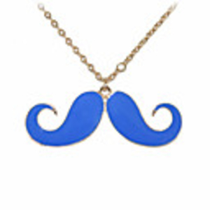 Acrylic Beard Shaped Alloy Necklace