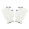 Acrylic Fibers Touch Screen Gloves for iPhone / iPad (White Gray)