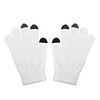 Acrylic Fibers Touch Screen Gloves for iPhone / iPad (White Black)