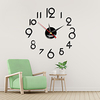 Acrylic Mirror Wall Mounted Wall Clock Digital Simplicity Nordic Style Silent Movement with Back Glue Quartz Clock