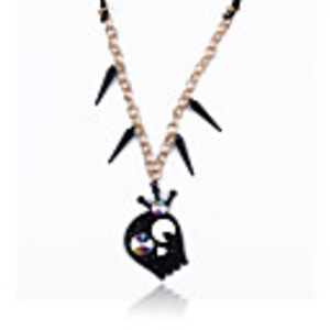 Acrylic Skull Long Necklace