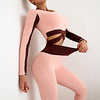 Activewear Top Criss Cross Split Joint Women