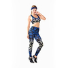 Activewear Top Pattern / Print Split Joint Women
