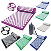 Acupressure Mat and Pillow Set Yoga Mat Sports ABS Foam Cotton Ergonomic Design Easy to Carry Collapsible Massage Promote the head
