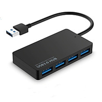 Adapter For Laptop PC High Speed USB 3.0 Hub External 4 Ports Adapter Splitter USB Expander Computer Accessories