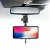 Adjustable Car Rearview Mirror Mount Phone Holder GPS Stand Universal Navigate Support Automobile Data Recorder Bracket